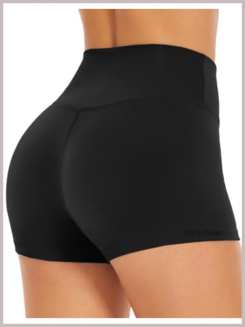 High Waisted Biker Shorts with 4-Way Stretch - Soft Spandex for Yoga & Workout